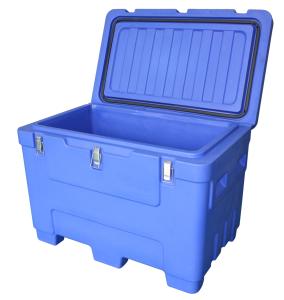 China 250Litre Heavy Duty Forkliftable Blue Dry Ice Storage Container wholesale
