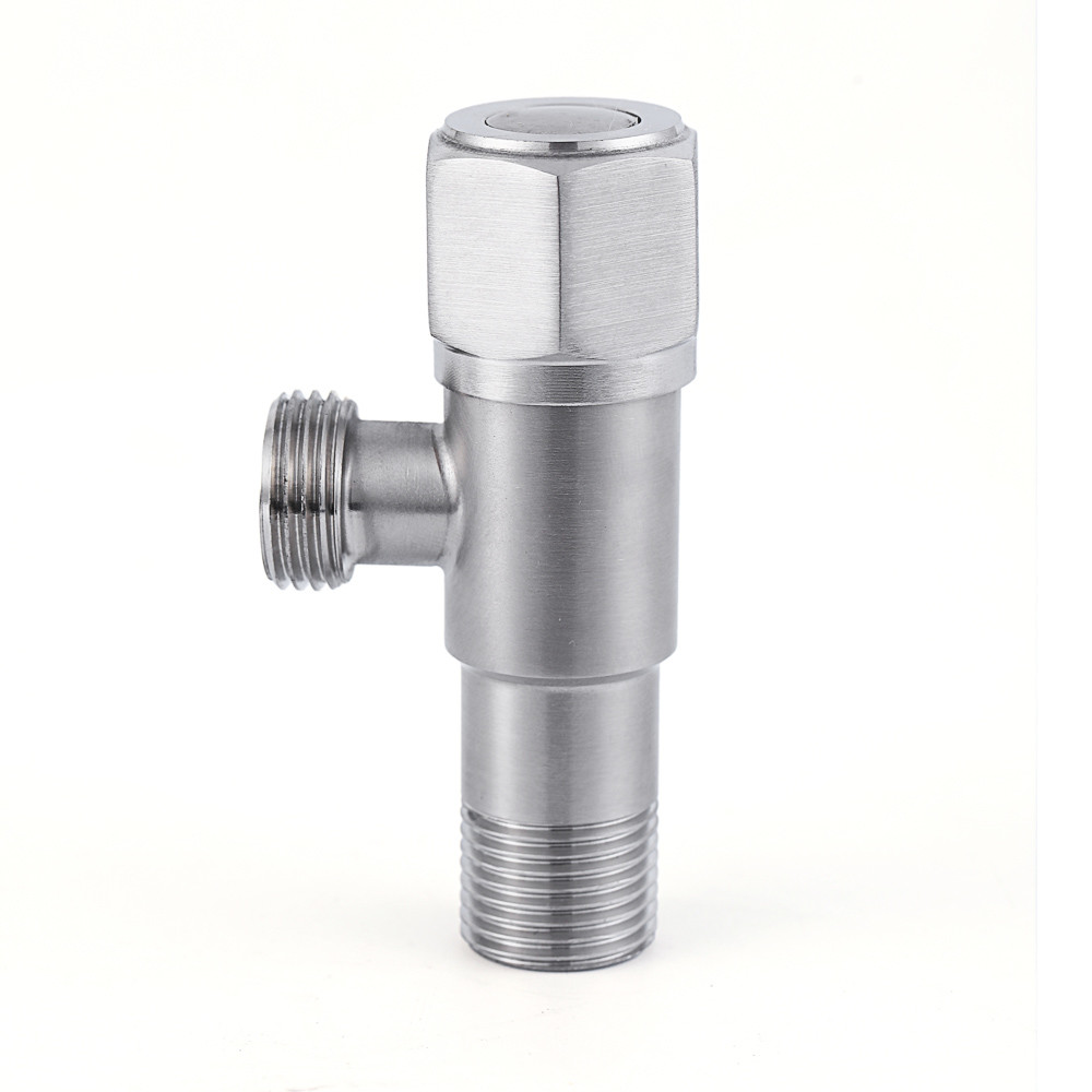 OEM SS304 Brushed Angle Valve For Toilet 1/2"X1/2" 1/2"X3/4" 1/2X3/8"