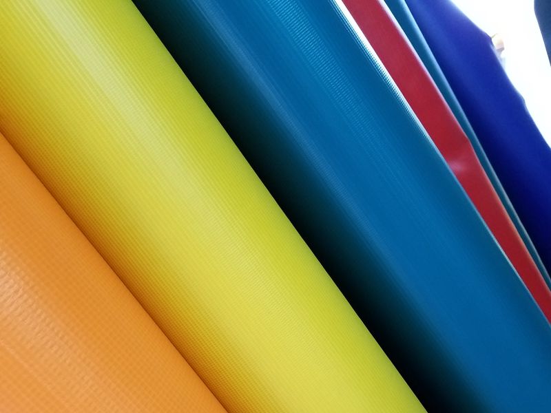Waterproof PVC Coated Heavy Duty Tarps Tarpaulin Material Long Life Time