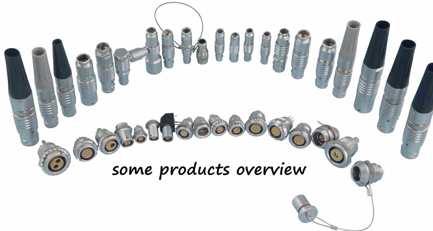 Male Female Circular Push Pull Connectors 2 Pin Threaded Coupling