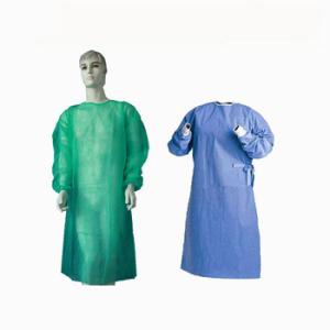China Ppe Non Woven Disposable Long Sleeve Microfiber Isolation Gown Universal wholesale