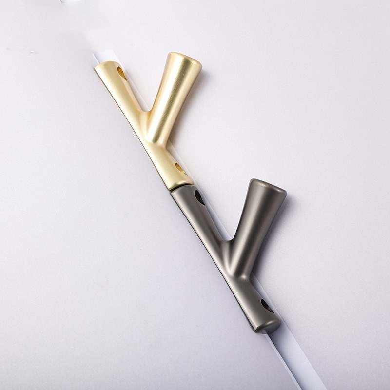 Antler Silver Zinc Alloy Electroplate Furniture Knobs 56mm For Cabinet