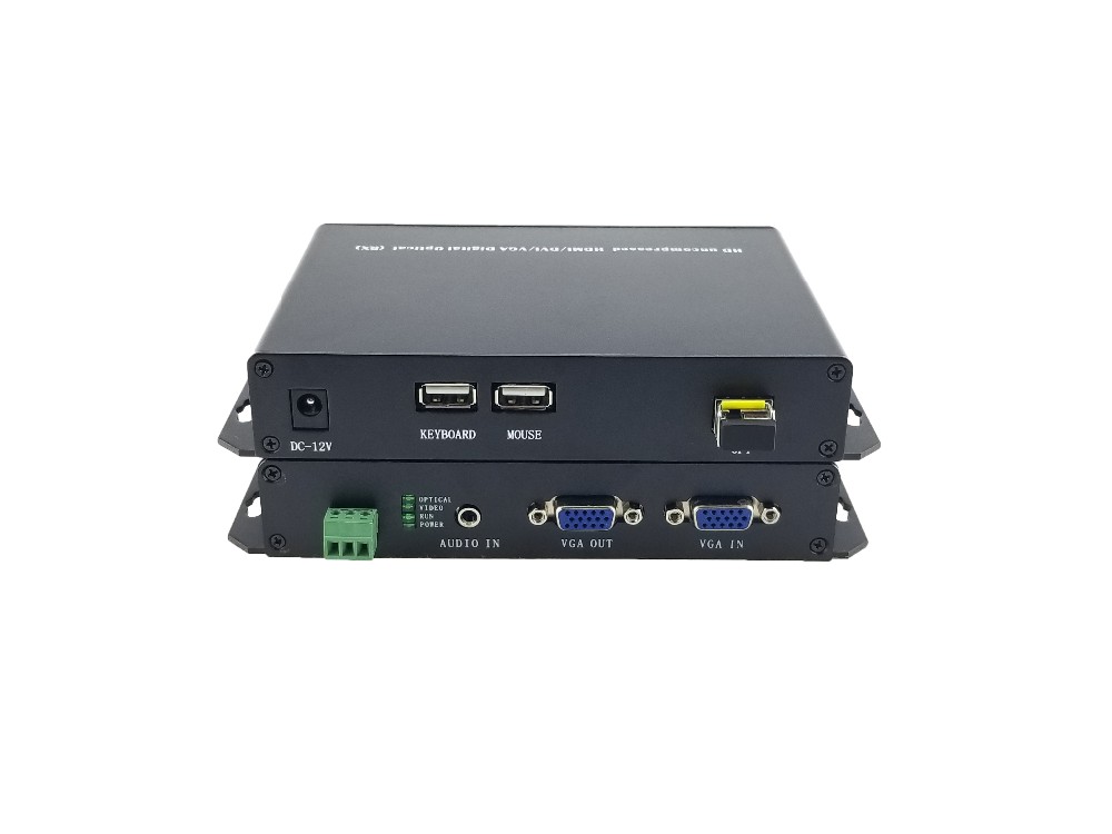 1080P/60HZ VAG video to fiber converter,4 Chs VGA+4 Chs Forward Audio+4 Chs RS232