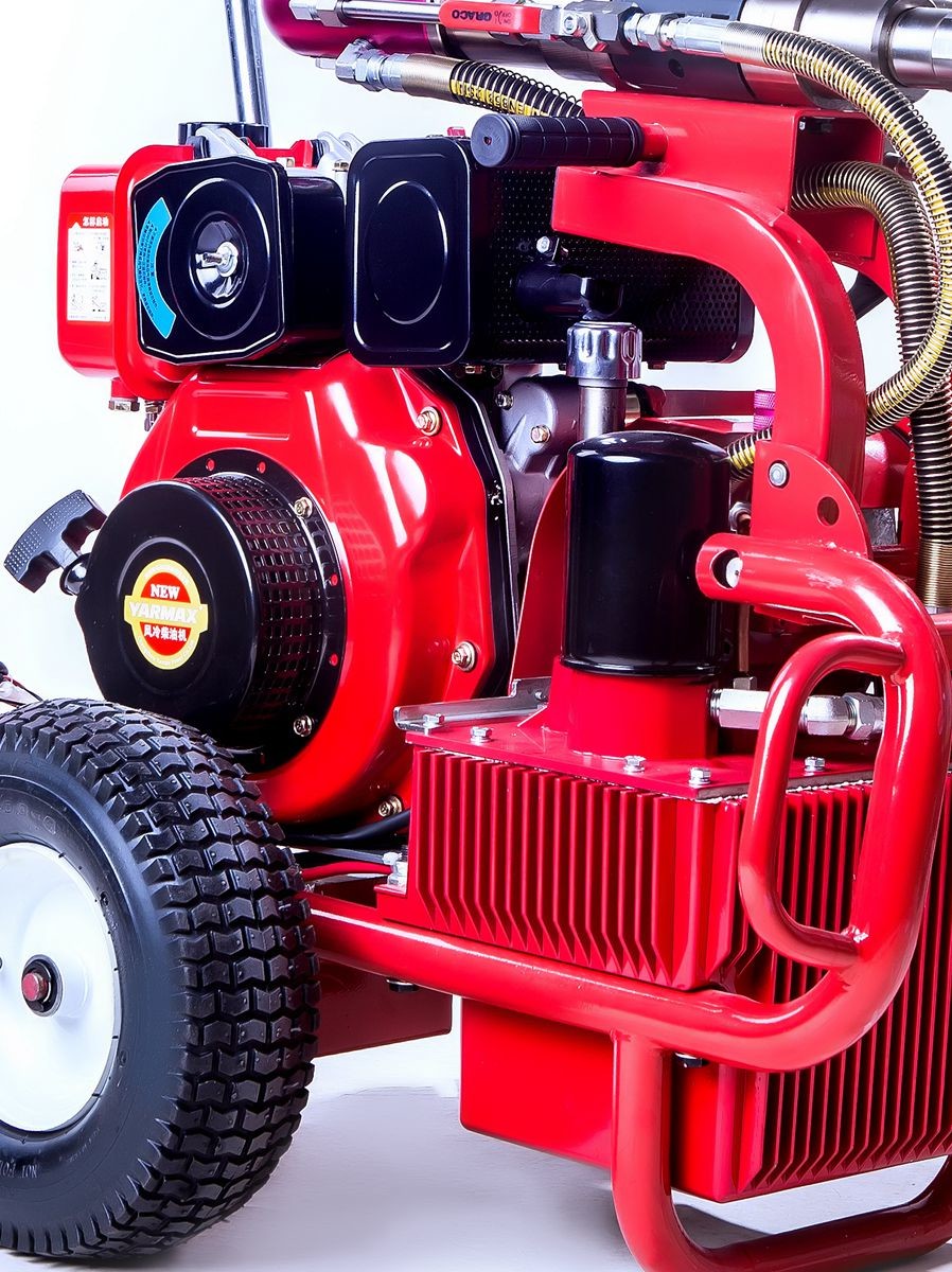 Multiple Gun Diesel 9 HP Airless Paint Sprayer PT980 With Hydraulic Pump