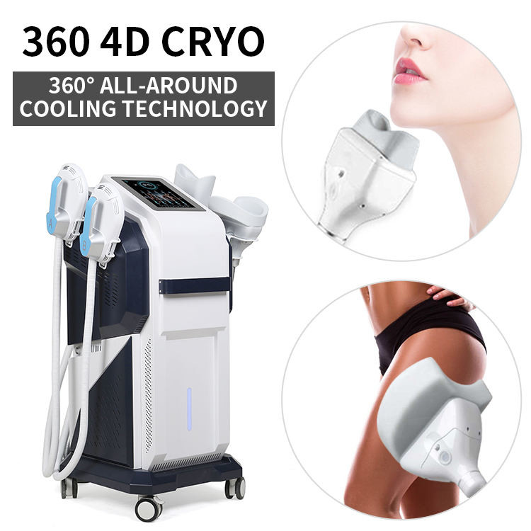 4 Handles Cryo Body Skin Tightening Machine Cellulite Reduction
