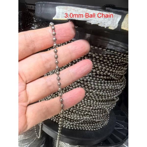 Best Selling 2.0mm and 2.4mm Ball ChainTitanium Accessories Gentlemen Chain in Stock