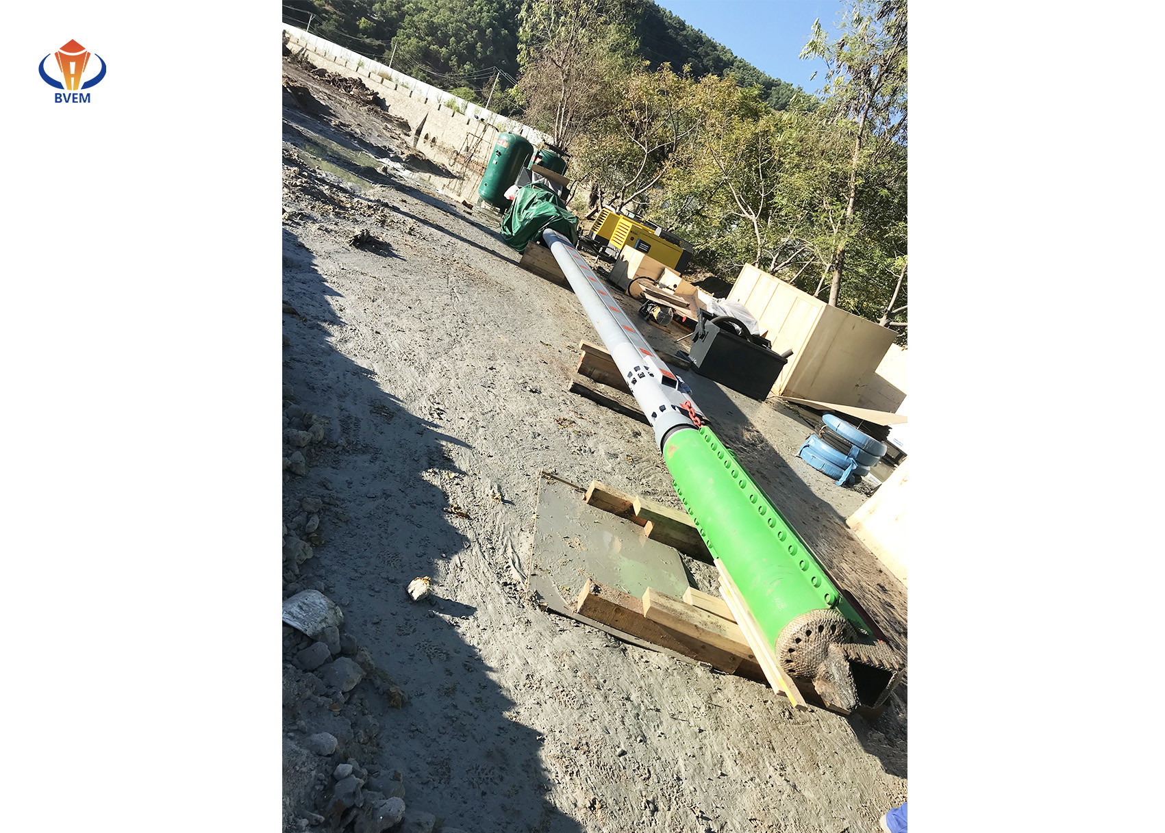 150 KW Electrical Vibroflot Equipment Vibro Compaction Stone Columns Engineering
