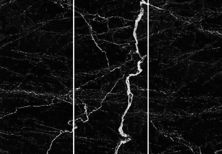 Ararat Lighting Black Colour Marble Slab Tile For Bathroom Scratch Resistant