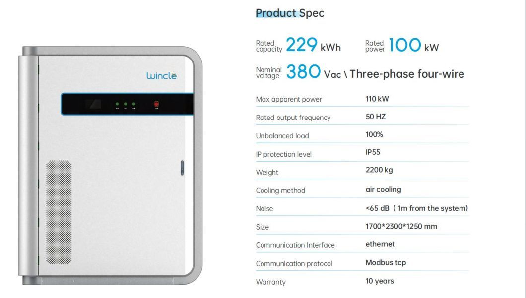 229kwh 258kwh 344kwh 386kwh OEM ODM Containerized Energy Storage System with IEC, En, FCC, Un Certificate