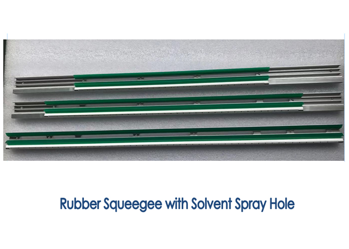 DEK Rubber Squeegee with Solvent Spray Hole