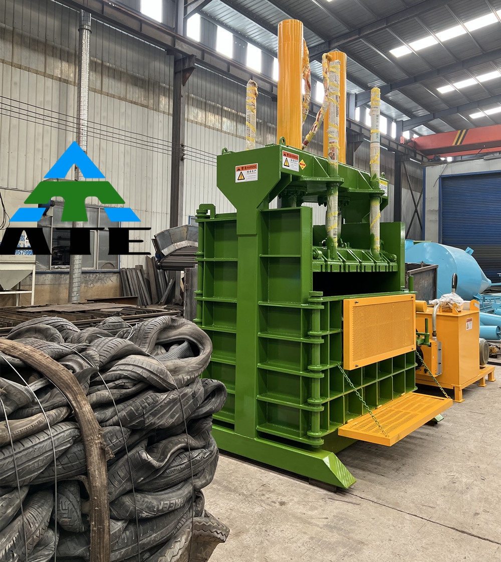 Hydraulic Waste Paper Baling Machine 18.5kw Hard Plastic Baler Machine
