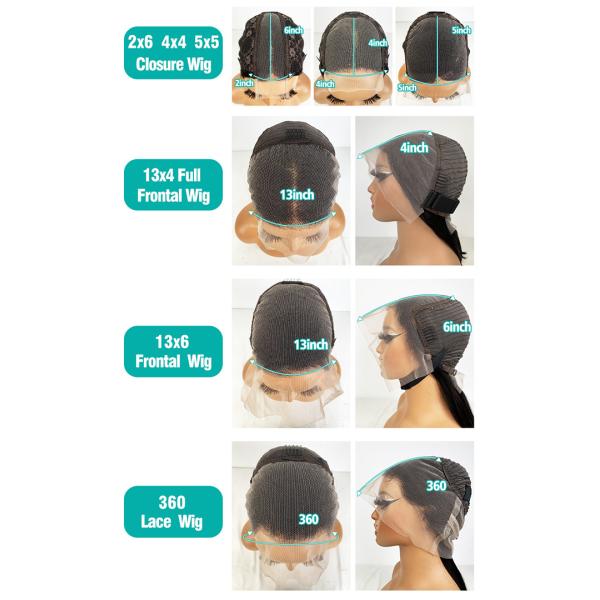 Multi Styles And Colors Virgin Human Hair Lace Wig