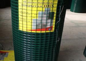 China 25.4mm Green  Vinyl Coated Welded Wire Mesh Panels BWG 16 Gauge on sale