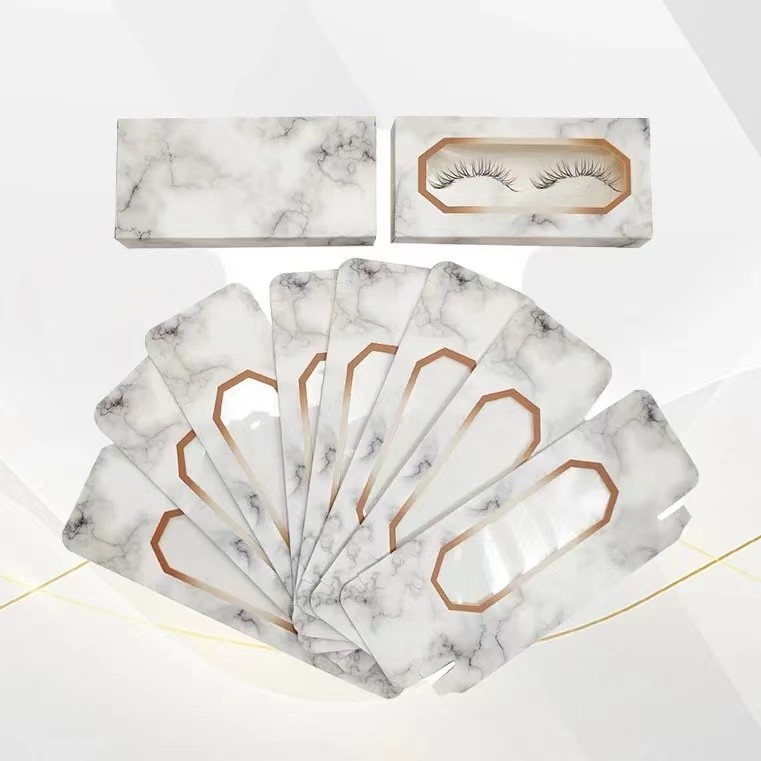 Chinese Factory Customized Elegant Eyelash Box Packaging with Window Display