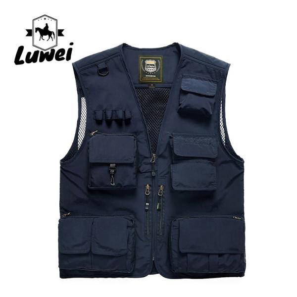 Tactical Custom Utility Outdoor Fishing Sleeveless Lightweight Utility Knit