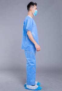 China Knit Collar Unisex SMS 35g Nurses Scrub Suit Uniform wholesale