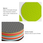 Multifunctional Reusable Non Slip Round Silicone Placemats