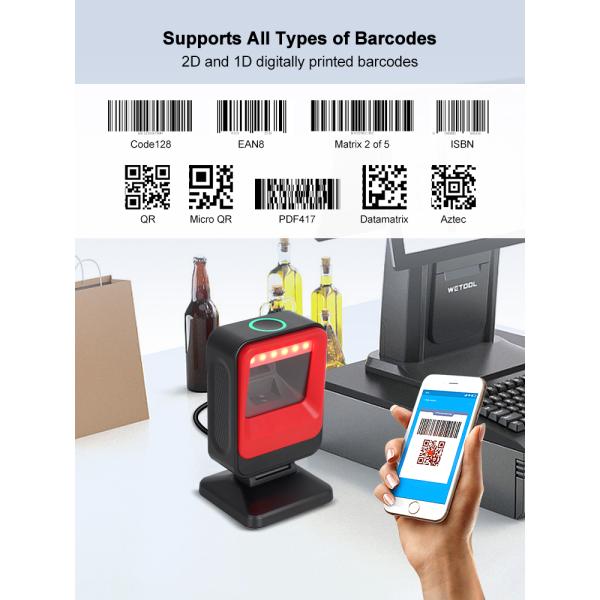 Luckydoor EWMA DP936 2D Barcode Scanner Desktop for Supermarket