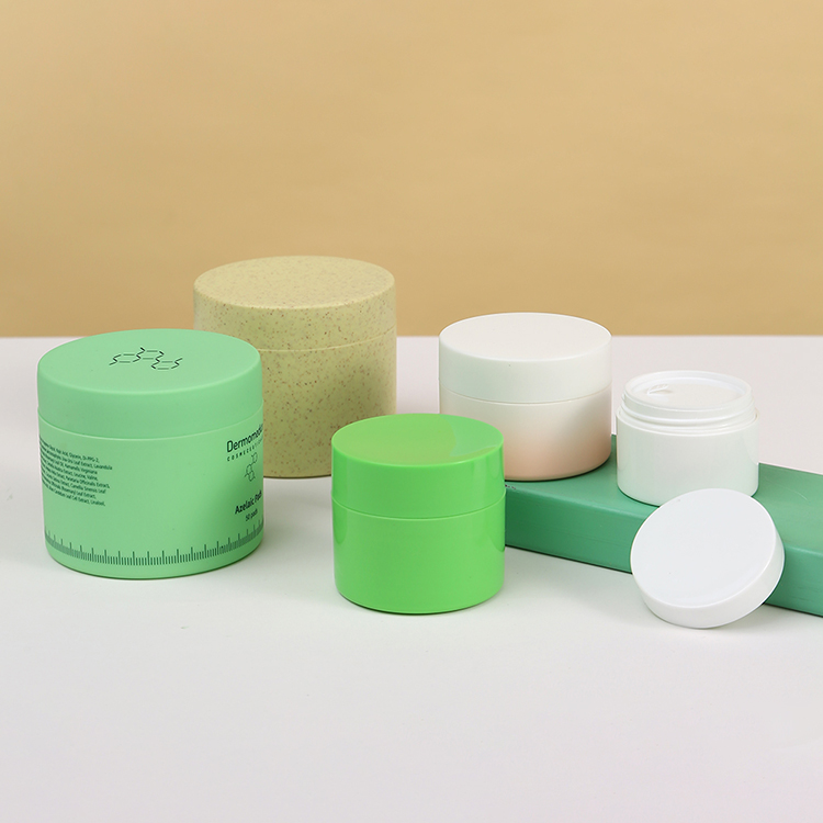 2oz 3oz 8oz Wheat Biodegradable Cosmetic Containers Recyclable 100% PCR PLA