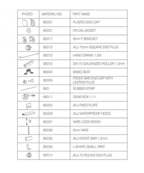 Heavy Duty Aluminum Window Awning Alu Bracket Outdoor Retractable Window Shade
