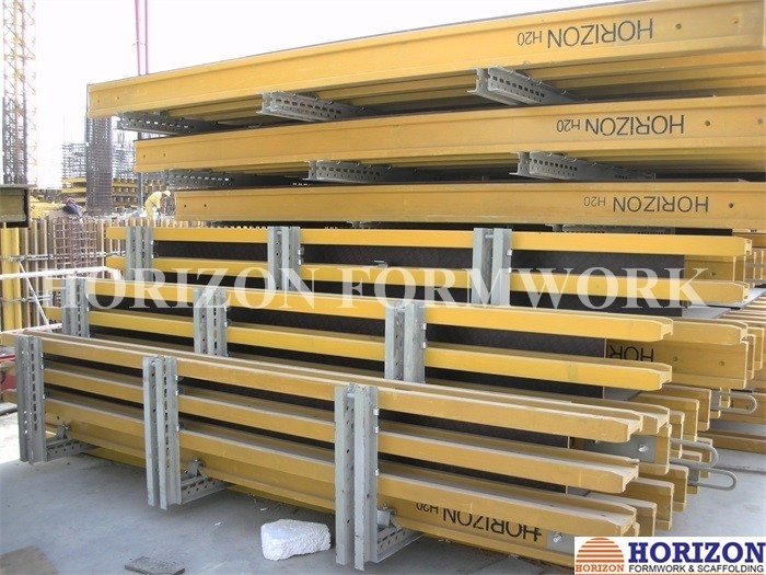 Shear Wall Formwork Systems , Vertical Concrete Wall Formwork I Joist Beam