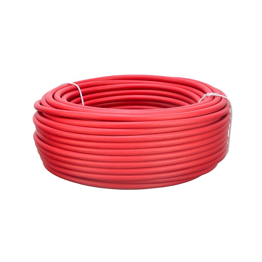 H05V-U 1X0.5 0.75 1 1.5 2.5 4 6 MM2 300/500V Single Core Pure Copper Wire Solid PVC Electrical Power Cable for Red House