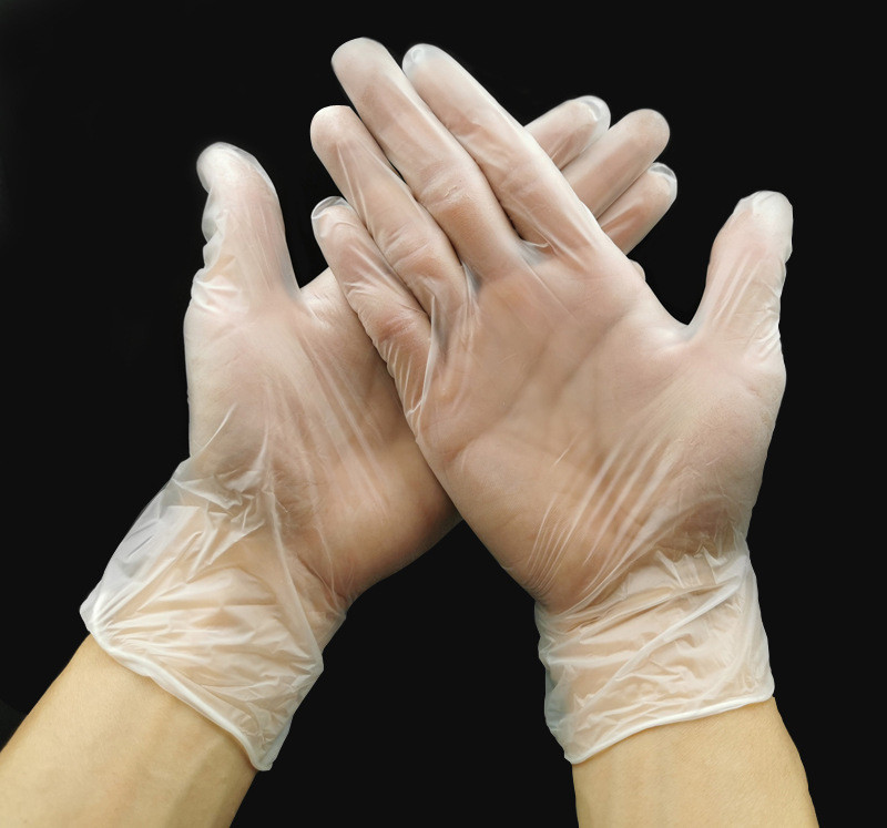 Antibacterial Disposable Protective Gloves Safety Pvc Gloves Breathable