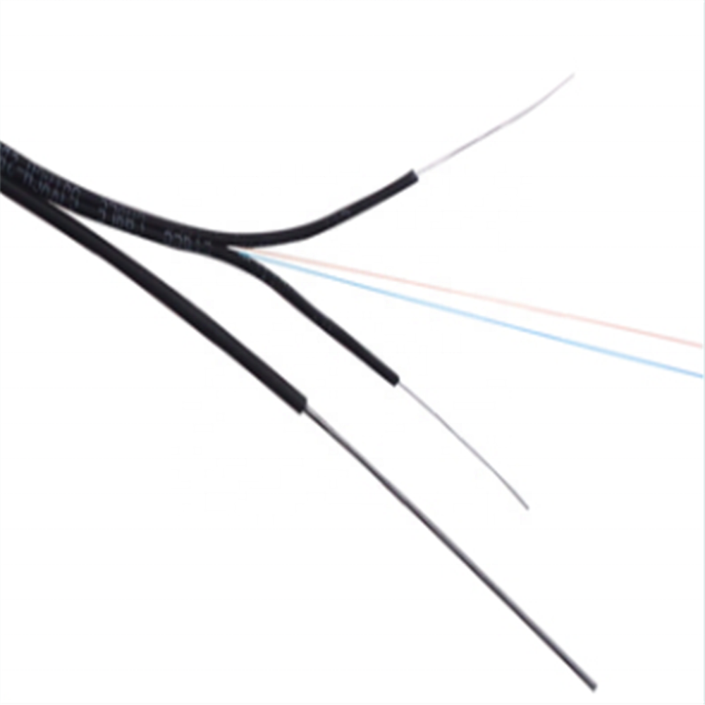Steel Wire suspension aerial 1 2 4 Core G657A GJXH FTTH Drop Cable