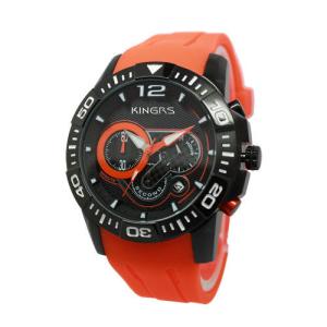 China Stainless Steel Watches / Men's Sport Watch with Fashion Casual Silicone Band wholesale