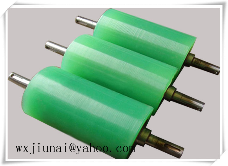 Polyurethane Coated Rollers For Machinery Cementing Machine Rubber Roller any colour