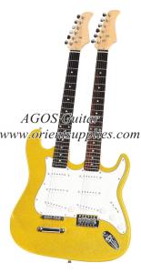 China 39&quot; Electric Guitar - &quot;Fender Stratocaster&quot; style Double guitar head AG39-DH1 wholesale