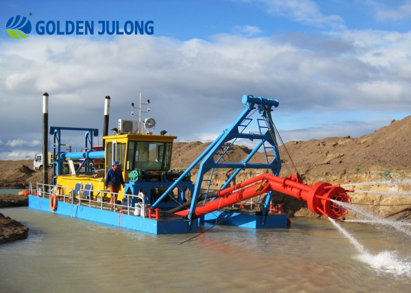 Customizable Sand Mining Machine Jet Suction Dredger For River Dredging Project