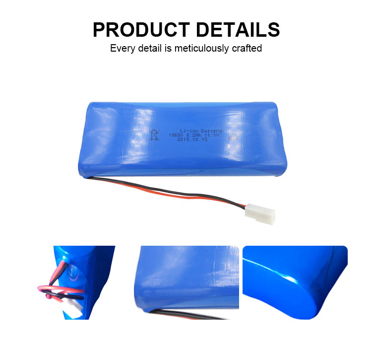 Factory Direct Sale Lighting 18650 11.1v 5.2ah 2200mAh 2600mAh 3000mAh 7.4V 14.8V Li-ion Lithium Battery Pack