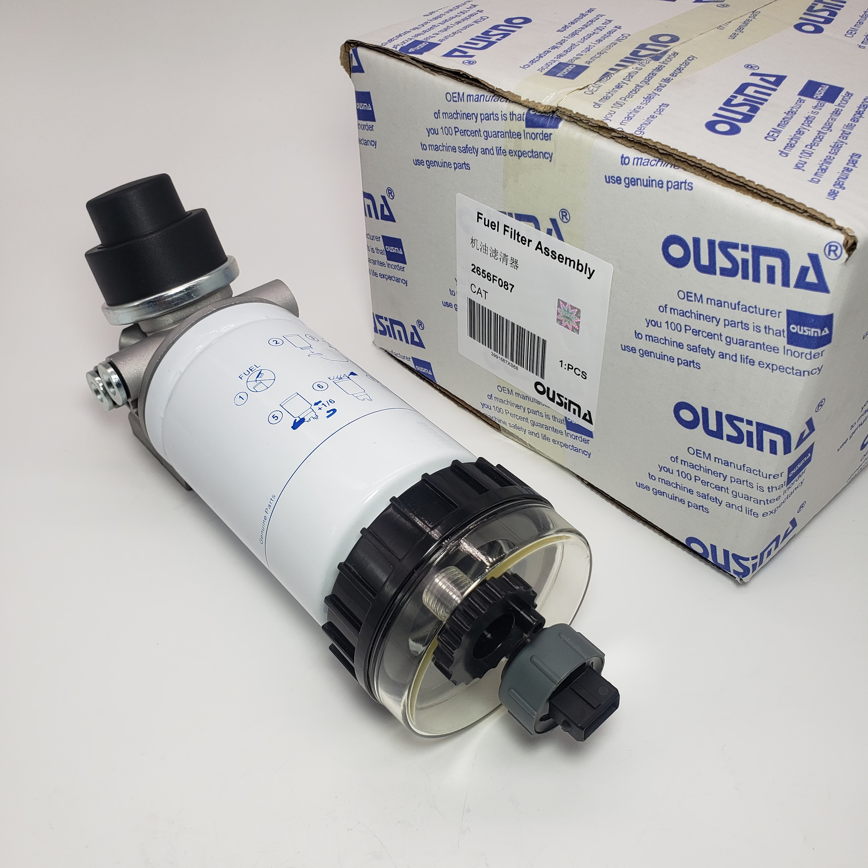 2656F087 Water Separator Fuel Filter Assembly Electronic Pump For Excavator