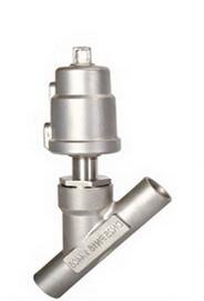 China Stainless Steel Weld Connection DN25 Pneumatic Angle Valve wholesale