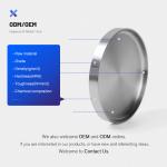 Vacuum Annealing Molybdenum Crucibles Machined Bright Surface