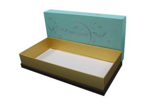 China Luxprinters Cardboard Packaging Box 40x33x11cm With Gold Stamping wholesale
