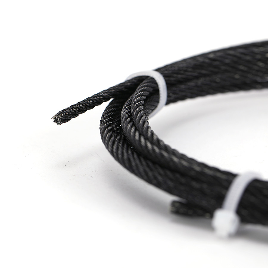 High Tensile Strength Stainless Steel Wire Rope All Black For Wire Use