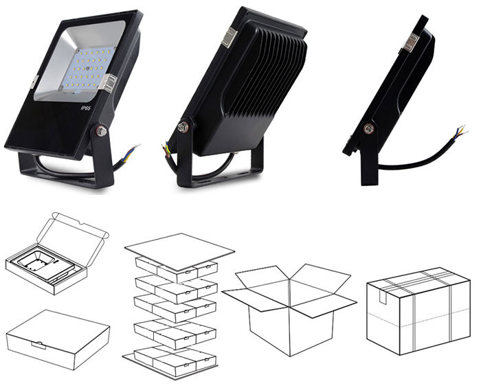 Package details 30W flood light