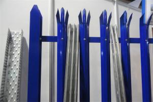 China High Strength Palisade Fence Powder Coated Industrial Euro Style Fence Panel Anti Rust Palisades Fence For Sale wholesale