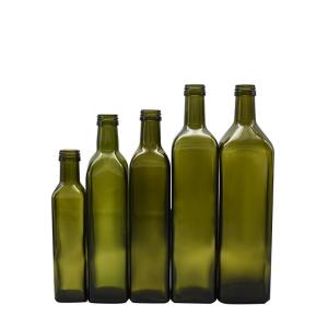 China 270ml 520ml 1L Lead Free Glass Edible Oil Bottle wholesale