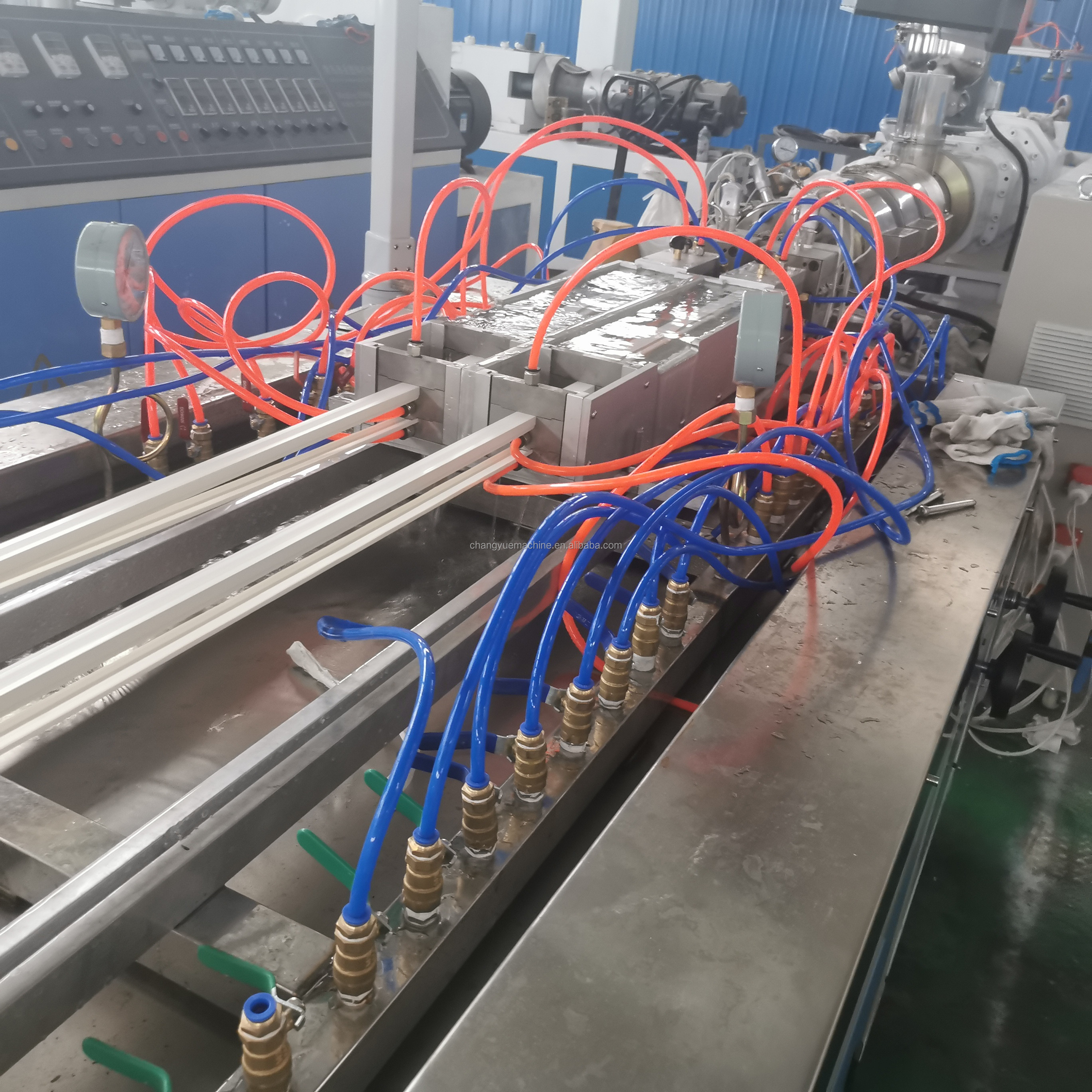 PVC Cable Duct Trunking Production Line For Smooth And Durable