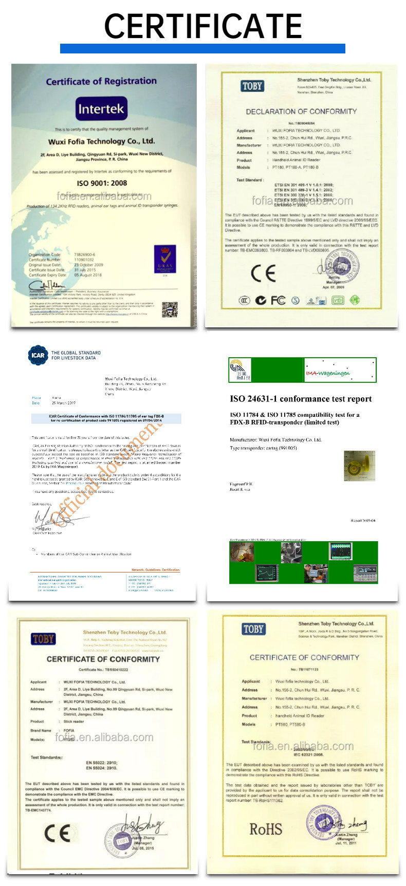 ISO11784/5 FDX-B RFID Ear Tag The Optimal Solution For Livestock Identification And Tracking
