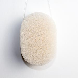 China SGS Oval Natural Konjac Sponge No Coloring Facial Exfoliator Sponge wholesale