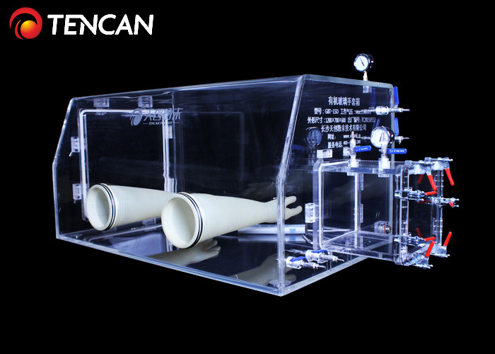 GBT-30A Transparent Laboratory Glove Boxes Gas Management Systems Inert PMMA 30mm Thickness