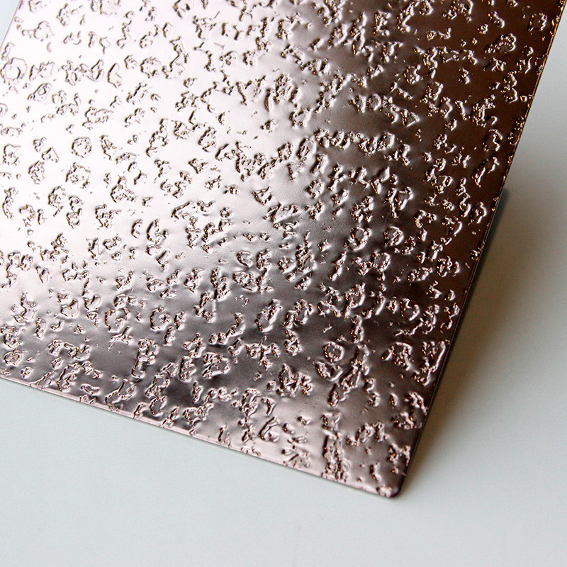 Custom Design building material 304 Embossed Series Stone Pattern Texture Stainless Steel Decorative Sheet