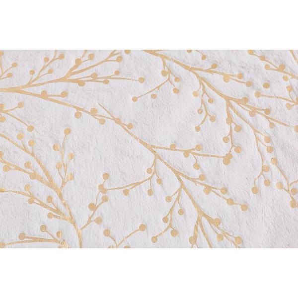 Recycled High Quality Custom PV Velvet Branch Pattern Bronzing 100 Polyester Knitted Velvet Fabric Winter for Sale