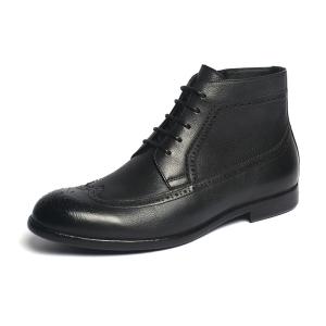 China Breathable Anti Odor Lace Up Mens Leather Dress Boots wholesale