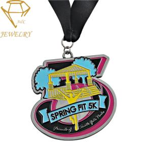 China Ribbon Sport Award Marathon Finisher Medals wholesale