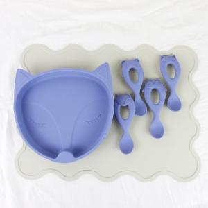 China Baby Toddler Silicone Non Slip Table Mat With Custom Laser Logo Debossed Printing wholesale